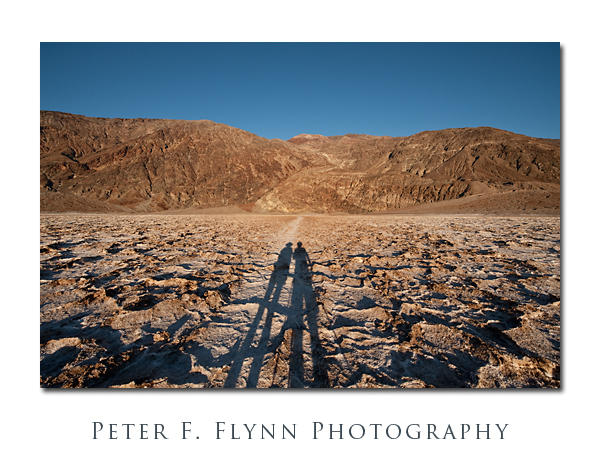 Badwater Shadows at Sunset